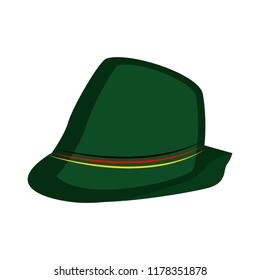 Isolated traditional oktoberfest hat