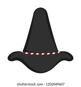 Isolated traditional oktoberfest hat. Vector illustration design