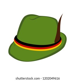 Isolated traditional oktoberfest hat. Vector illustration design