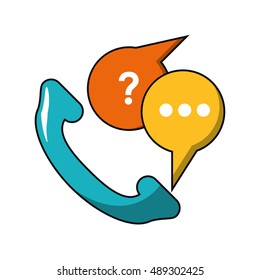 Isolated traditional phone design