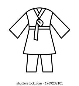 Isolated traditional south korea clothes for men