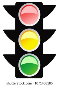 isolated traffic light design icon

