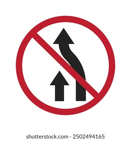 Isolated traffic sign overtaking, speeding is not allowed, safery roadsign