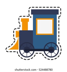 Isolated train toy design