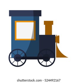 Isolated train toy design