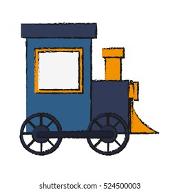 Isolated train toy design