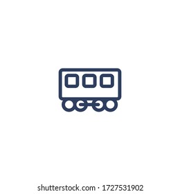 Icono vector de tren aislado, Emoji Emoticon