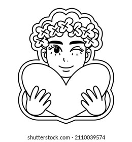 Isolated trans draw love gender human illustration vector
