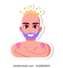 Isolated trans love gender human illustration vector