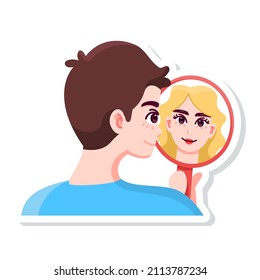 Isolated trans love gender human illustration vector