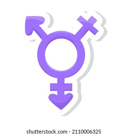 Isolated trans symbol love gender human illustration vector