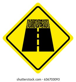 Signo de tránsito aislado en fondo blanco, ilustración vectorial