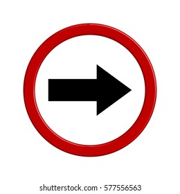Isolated transit signal on a white background, Vector illustration