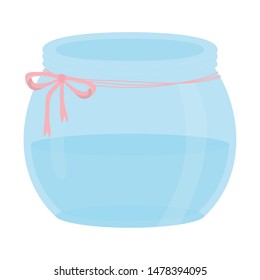 Isolated transparent flower pot vector design
