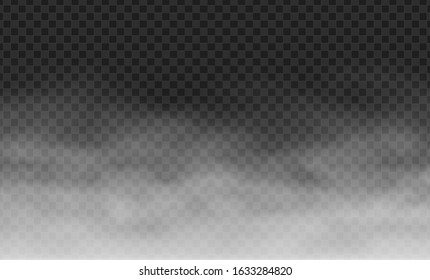 Isolated Transparent Fog, Mist or Smoke Special Effect over Checkered Background
