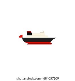 Isolated Transport Flat Icon. Cargo Vector Element Can Be Used For Transport, Cargo, Ship Design Concept.