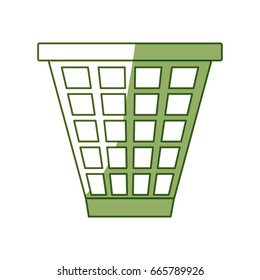 isolated trash can