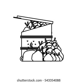 Isolated trash design
