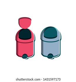 Isolated trash and sustainability design