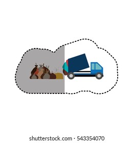 Isolated trash truck design