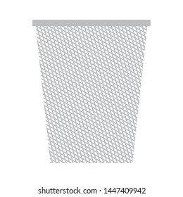 Isolated trashcan image over a white background - Vector