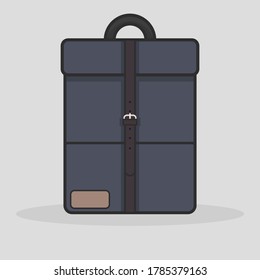 Isolated travel bag icon symbol on white background. 