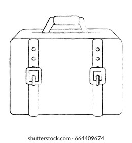 isolated travel suitcase