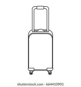 isolated travel suitcase