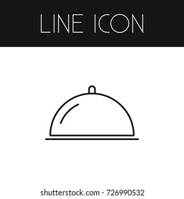 Isolated Tray Outline. Serving Vector Element Can Be Used For Tray, Serving, Meal Design Concept.