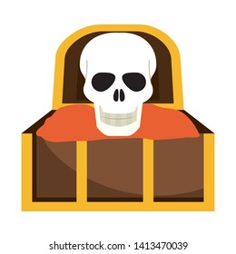Isolated treasure chest design vector illustration