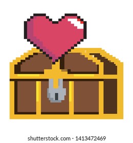 Isolated treasure chest design vector illustration