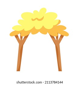 Árbol aislado Belen manger jesus christmas ilustración vectorial