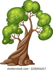 Ilustración de un árbol aislado