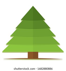 Isolated tree icon. Forest day. Natural plant - Vector