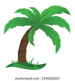 Isolated tree kids cartoon nature landscape