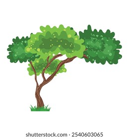 Isolated tree kids cartoon nature landscape