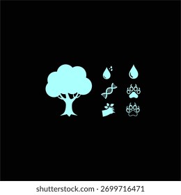 Isolated tree on white background