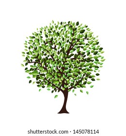 Isolated tree for your design