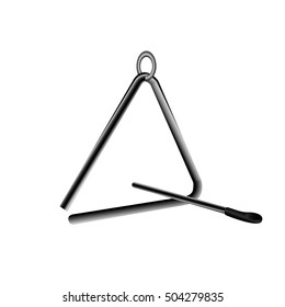 Isolated triangle on a white background, Vector illustration