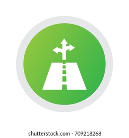 Isolated Trip Icon Symbol On Clean Background. Vector Signpost Element In Trendy Style.