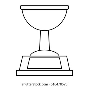 Isolated trophy cup design