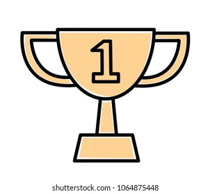 isolated trophy icon