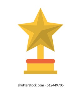 Isolated trophy star design