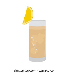 Isolated tropical cocktail image. Vector illustration design