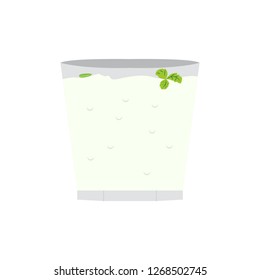 Isolated tropical cocktail image. Vector illustration design