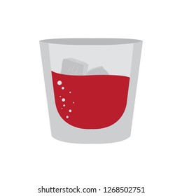 Isolated tropical cocktail image. Vector illustration design