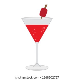 Isolated tropical cocktail image. Vector illustration design