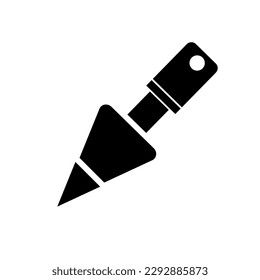 Isolated trowel icon. Editable color. EPS vector file. Construction tools