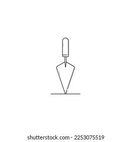 Isolated trowel icon vector graphics