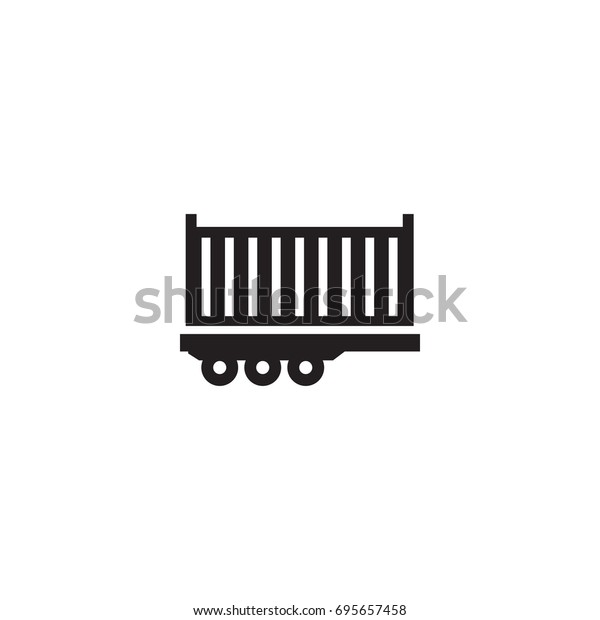 Isolated Truck Icon Symbol On Clean\
Background. Vector Wagon Element In Trendy\
Style.